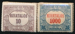 ** 1921/1924 Hivatalos 2 Klf Bélyeg Bündlikben (34.000) - Autres & Non Classés