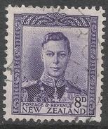 New Zealand. 1947-52 KGVI. 8d Used. SG 684 - Oblitérés