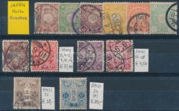 O Japán Posta Kínában 1900-1913 Klasszikus összeállítás, 12 Db... - Autres & Non Classés