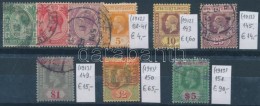 O Straits Settlements 1912-1913 Klasszikus összeállítás, 9 Db Bélyeg (Mi EUR... - Autres & Non Classés