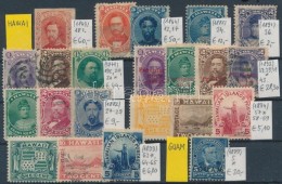 * O Hawaii és Guam 1869-1899 Klasszikus összeállítás, 22 Db Bélyeg (Mi EUR... - Andere & Zonder Classificatie