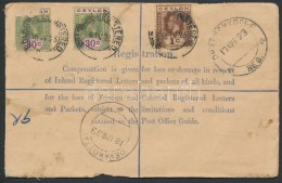 Sri Lanka (Ceylon) 1923 - Autres & Non Classés