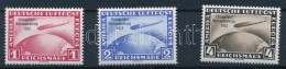 ** Deutsches Reich 1933 Zeppelin; Chicagói Világkiállítás Sor Mi 496-498... - Autres & Non Classés