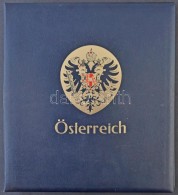 Ausztria 1850-1949 A/4 ElÅ‘nyomott, Falcmentes Albumlapok, Sötétkék Csavaros... - Autres & Non Classés