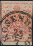 O 1850 3kr MP III. Teljes / Szép Szélekkel 'ROSENBERG' - Autres & Non Classés