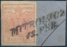 1850 3kr MP III. Jó / Szép Szélekkel 'MITROWICZ' - Autres & Non Classés