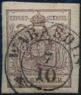 O 1850 6kr HP III. Szép / óriási Szélekkel, Eredeti Gumirészek / With Original... - Autres & Non Classés