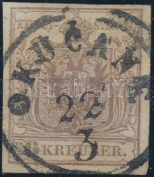 O 1850 6kr MP III. Teljes / Jó Szélekkel 'OKUCANE' - Autres & Non Classés