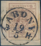 1850 6kr MP III. Szép Szélekkel 'ABONY / B.H.' - Autres & Non Classés