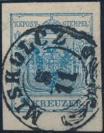 O 1850 9kr MP III. Szép / óriási Szélekkel, Alul ívszél 4 Mm / With Nice... - Autres & Non Classés