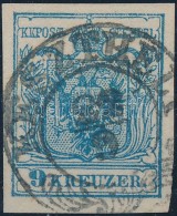 O 1850 9kr MP III. Szép Szélekkel 'KESZTHELY' - Autres & Non Classés