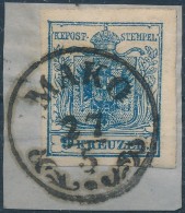 1850 9kr MP IIIb. Jó / óriási Szélekkel 'MAKO' Signed: Ferchenbauer - Autres & Non Classés