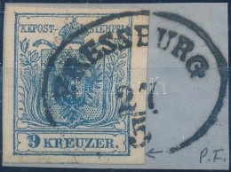 1850 9kr MP III. Jó / óriási Szélekkel, Lemezhibával / With Plate Variety... - Autres & Non Classés