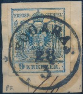 1850 9kr HP III. Jó / Szép Szélekkel, Lemezhibával / With Plate Variety 'FOGARAS' - Autres & Non Classés