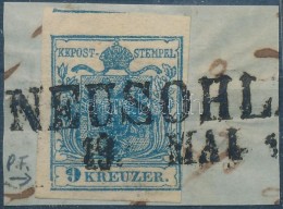 1850 9kr HP III. Még Teljes / óriási Szélekkel, Lemezhibával / Large Margins On... - Autres & Non Classés