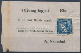 1854 Hírlapbélyeg I. Típus Címszalag Darabon ,,TIRNAU' - Autres & Non Classés