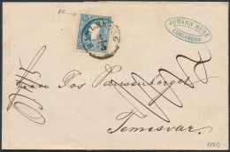 1860 15kr II. Centrált, Lemezhibával Levélen Teljes Tartalommal / With Plate Variety On Cover... - Autres & Non Classés