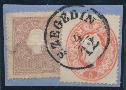 1858/61 10kr II. + 5kr Vegyes Bérmentesítés / Mixed Franking 'SZEGEDIN' - Autres & Non Classés