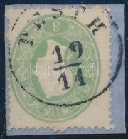 1861 3kr Zöld / Green 'PESTH' - Other & Unclassified