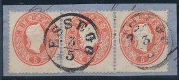 1861 5kr Hármascsík / Stripe Of 3 'ESSEGG' - Other & Unclassified