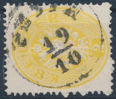 O 1863 2kr Sárga / Yellow élénk Szín 'PESTH' - Autres & Non Classés