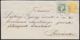 1867 2kr + 3kr KétszínÅ± Bérmentesítés (enyhe Hajtásnyom)... - Andere & Zonder Classificatie