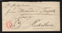 1868 5kr Távolsági Levélen 'BUDA / 68' - 'CSÁKTORNYA / CSAKATHURN' - Autres & Non Classés