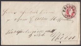 1870 5kr Díjjegyes Boríték / PS-cover 'POZSONY' - 'WIEN' - Otros & Sin Clasificación