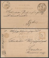 1889-1891 2 Db Díjjegyes LevelezÅ‘lap - Otros & Sin Clasificación