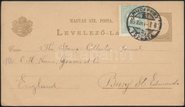 1899 3kr Díjkiegészítéssel Díjjegyes LevelezÅ‘lap 'BUDAPEST / FÅPOSTA'... - Otros & Sin Clasificación