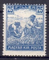 ** 1916 Arató 25f, Poloska A FILLÉR 'É' BetÅ±jében - Autres & Non Classés