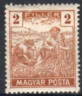 * 1919 Magyar Posta 2f Felül Törött Keret - Autres & Non Classés