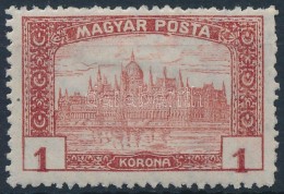 * 1919 Magyar Posta 1K Eltolódott értékszámokkal  / Mi 254 With Shifted Numerals - Otros & Sin Clasificación