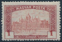 ** 1919 Magyar Posta 1K Eltolódott értékszámokkal  / Mi 254 With Shifted Numerals - Otros & Sin Clasificación