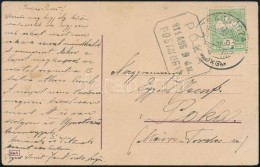 1911 'PÓKA' Postaügynökségi Bélyegzés LevelezÅ‘lapon - Autres & Non Classés