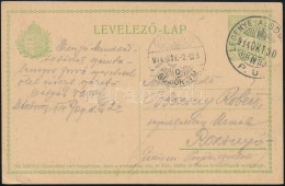 1914 LevelezÅ‘lap 'LEGENYE - ALSÓM(IHÁLYI)' Pályaudvari Bélyegzéssel - Autres & Non Classés