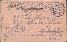 1916 Tábori Posta LevelezÅ‘lap / Field Postcard 'Spitalskmdo. Sternthal' + 'KRIEGSGEFANGENENLAGER STERNTHAL... - Autres & Non Classés