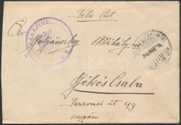 1916 Tábori Levél / Cover 'KUK FLIEGERREGIMENT FLIEGERKOMPAGNIE NO 14' + 'TP 108' -... - Autres & Non Classés