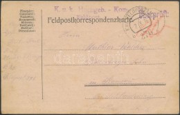 1916 Tábori Posta LevelezÅ‘lap / Field Postcard 'K.u.k. Hochgeb. - Kom. ...' + 'FP 376 B' - Autres & Non Classés