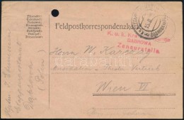 1916 Tábori Posta LevelezÅ‘lap 'K.u.k. Kreiskommando' + 'EP DABROWA In POLEN B' - Autres & Non Classés