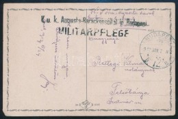 1917 Tábori Posta Képeslap 'K.u.k. Augusta-Barackenspital In Budapest' + 'BUDAPEST 72 B' - Autres & Non Classés