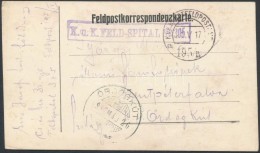 1917 Tábori Posta LevelezÅ‘lap / Field Postcard 'K.u.k. FELD-SPITAL No.305' + 'FP 195/IV A' - Autres & Non Classés
