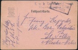 1917 Tábori Posta LevelezÅ‘lap / Field Postcard 'K.u.k. Luftfahrtruppen Fliegerkompagnie Nr. 51.' - Autres & Non Classés