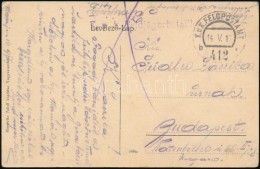 1917 Tábori Posta Képeslap / Field Postcard 'K.u.k. Feldjägerbataillon' + 'FP 412 B' - Autres & Non Classés