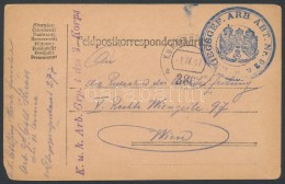 1917 Tábori Posta LevelezÅ‘lap / Field Postcard 'KRIEGSGEF. ARB. ABT. Nr.92 A' + 'FP 386 A' - Autres & Non Classés