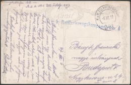 1917 Tábori Posta Képeslap / Field Postcard 'K.u.k. Artilleriezeugskompagnie' + 'EP 243' - Autres & Non Classés