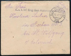1917 Tábori Posta Levél Tartalommal 'K.u.k. Inf. Brig. San. Kolonne Nr.80.' + 'FP 318' - Autres & Non Classés