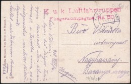 1918 Képeslap / Postcard 'K.u.k. Luftfahrtruppen Fliegerkompagnie Nr. 50.' + 'FP 374' - Autres & Non Classés
