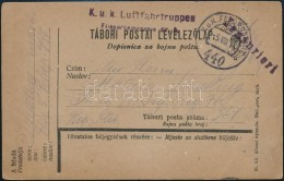 1918 Tábori Posta LevelezÅ‘lap / Field Postcard 'K.u.k. Luftfahrtruppen Fliegerkompagnie Nr. 5.' + 'FP 440' - Autres & Non Classés