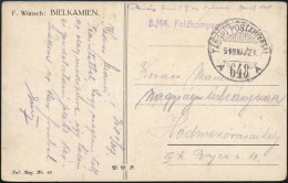 1918 Tábori Posta Képeslap / Field Postcard 'B/44 Feldkompagnie' + 'TP 648 A' - Autres & Non Classés